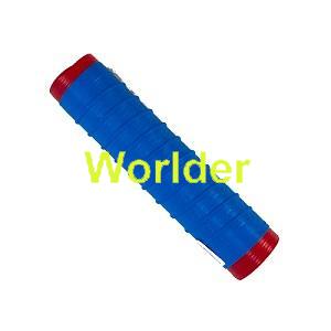Cold shrink rubber grip for fish rod